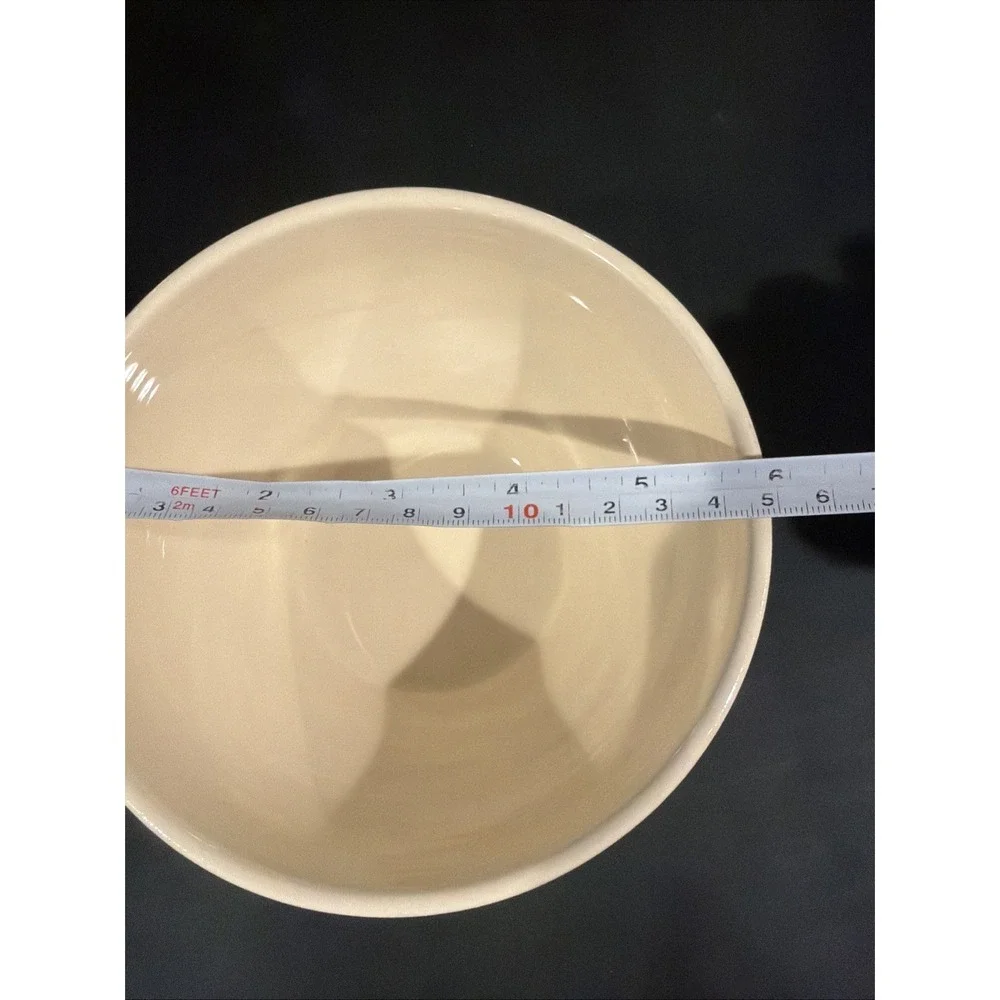 Emile Henry Vtg Ribbed Mixing Bowl 2 Piece Set 65-62 65-64 Modela Depose France